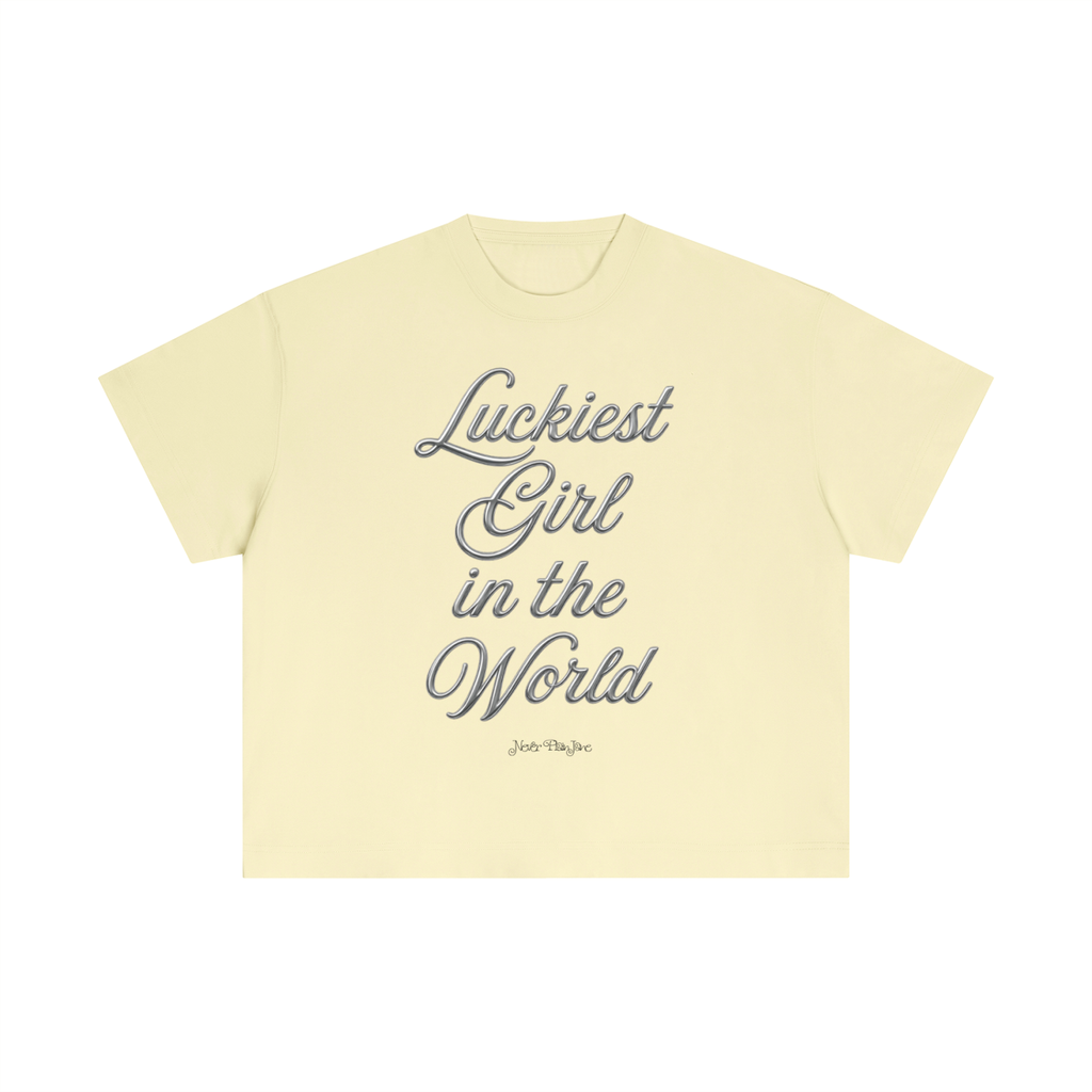 Luckiest Girl In The World Everyday Cotton Boxy Tee