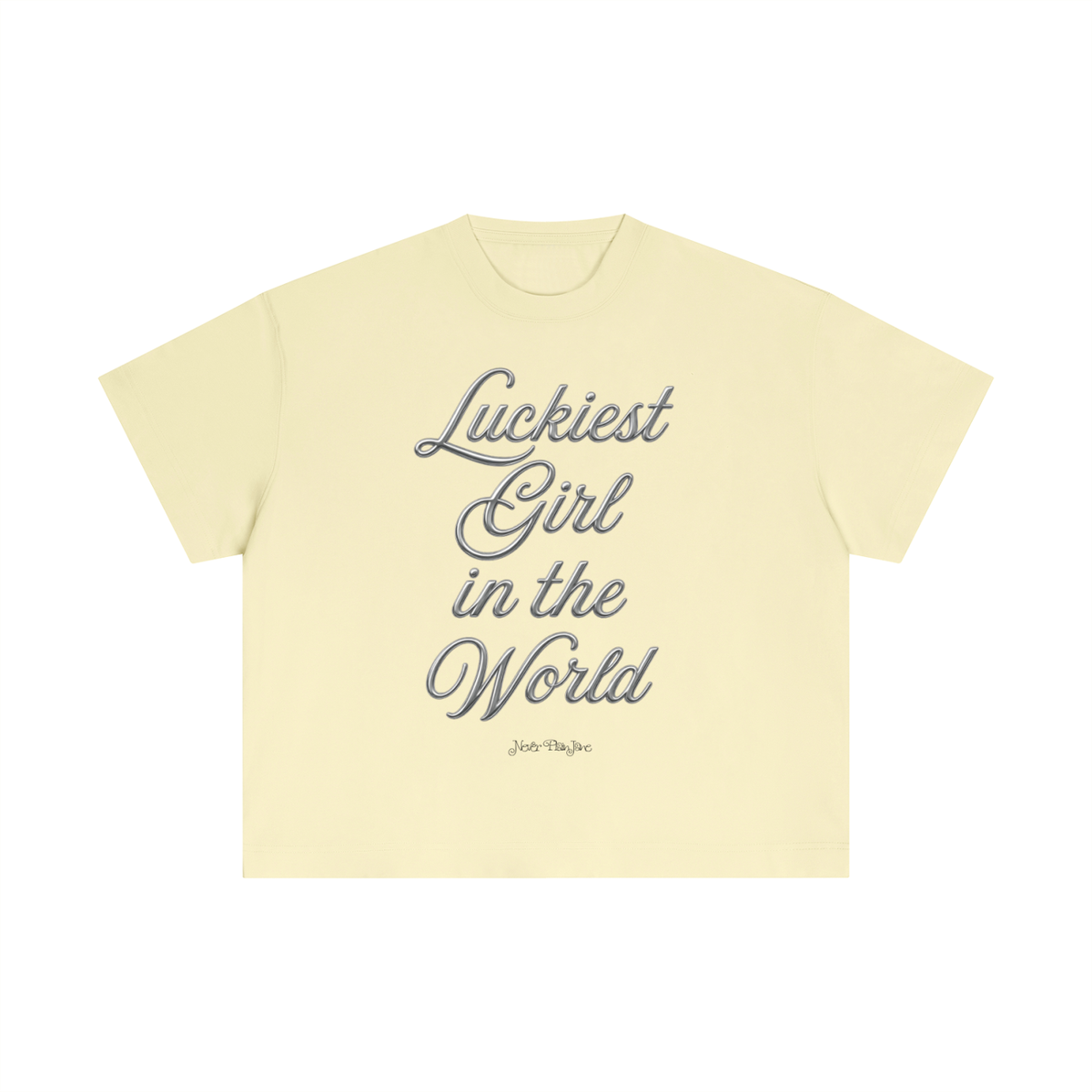 Luckiest Girl In The World Everyday Cotton Boxy Tee