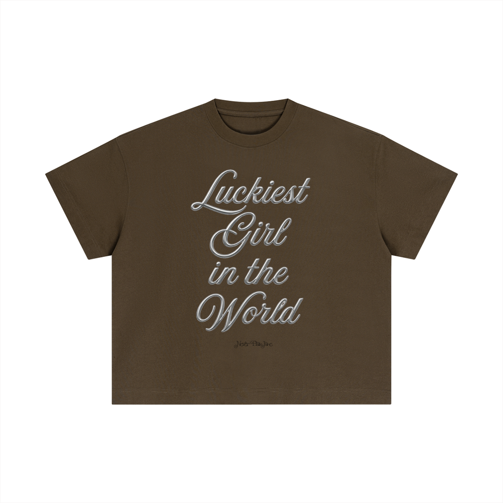 Luckiest Girl In The World Everyday Cotton Boxy Tee