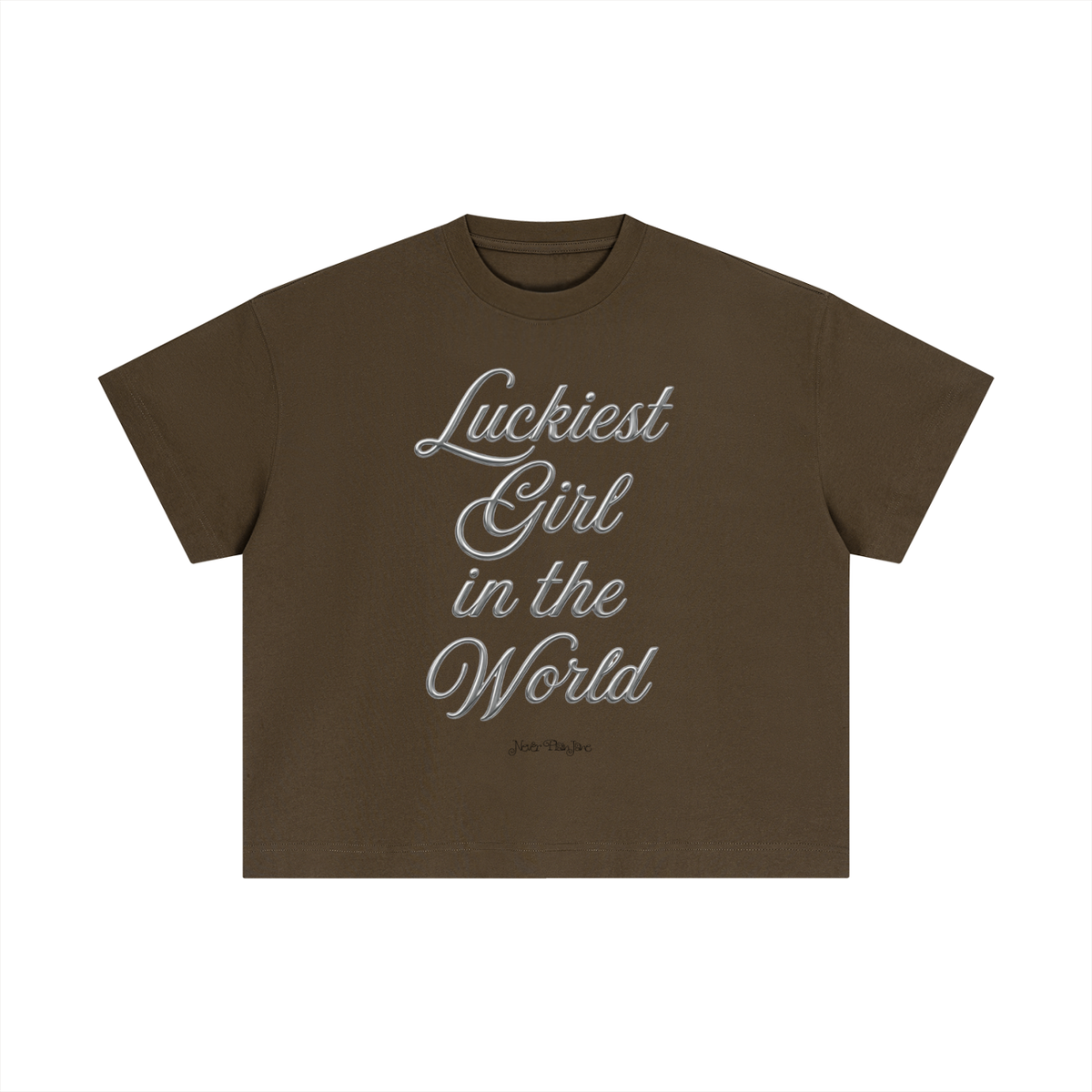 Luckiest Girl In The World Everyday Cotton Boxy Tee