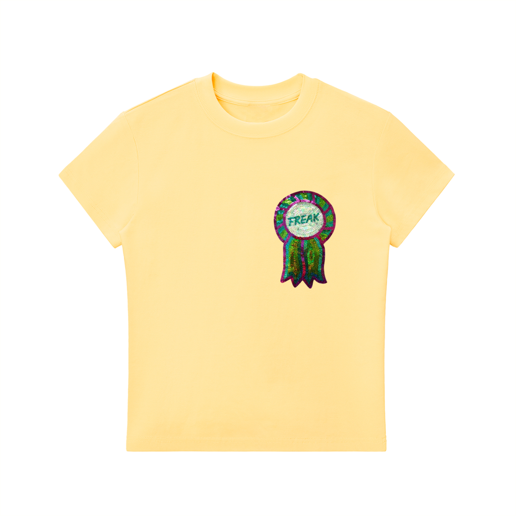 Freak Glitter Badge Fitted Tee
