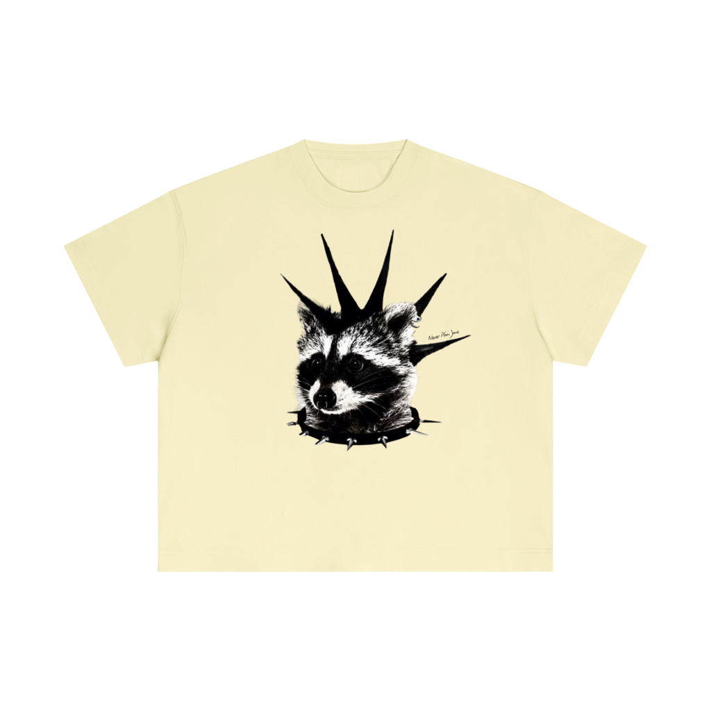 Punk Raccoon Everyday Cotton Boxy Tee