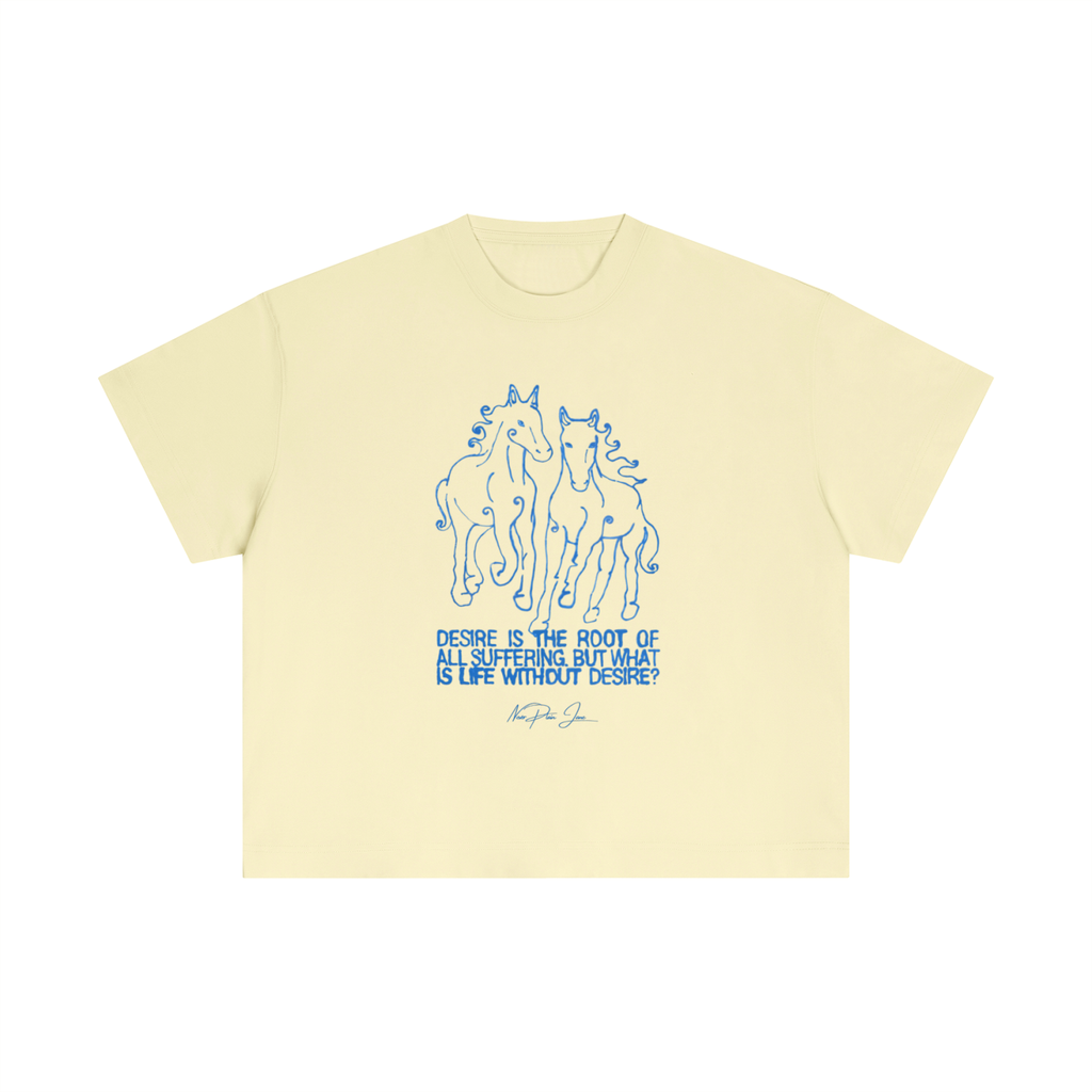 Life Without Desire Everyday Cotton Boxy Tee