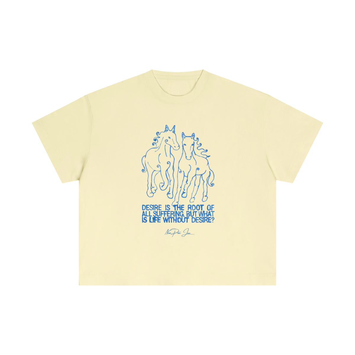 Life Without Desire Everyday Cotton Boxy Tee