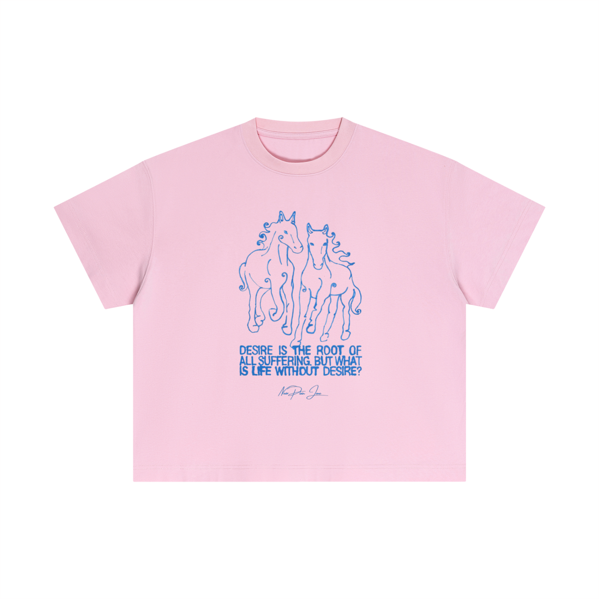 Life Without Desire Everyday Cotton Boxy Tee