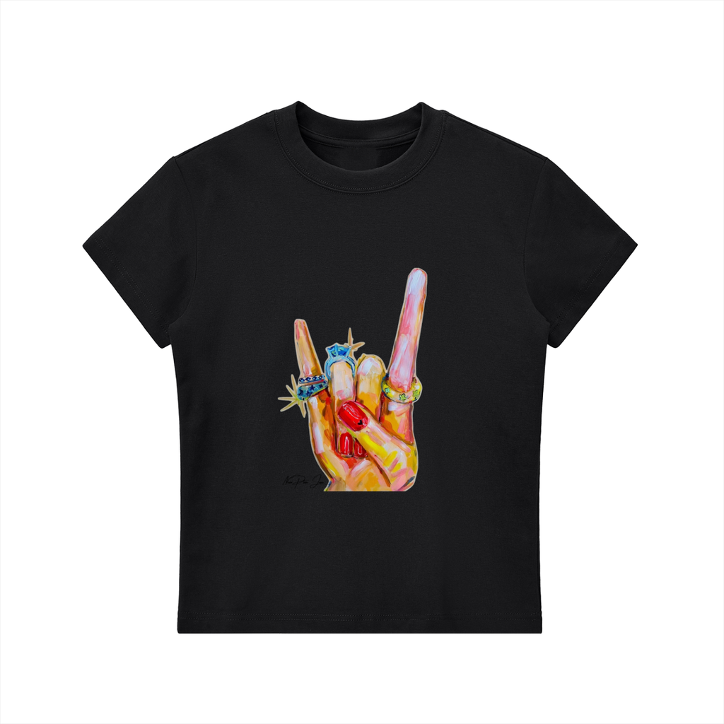 Rock On Fitted Tee