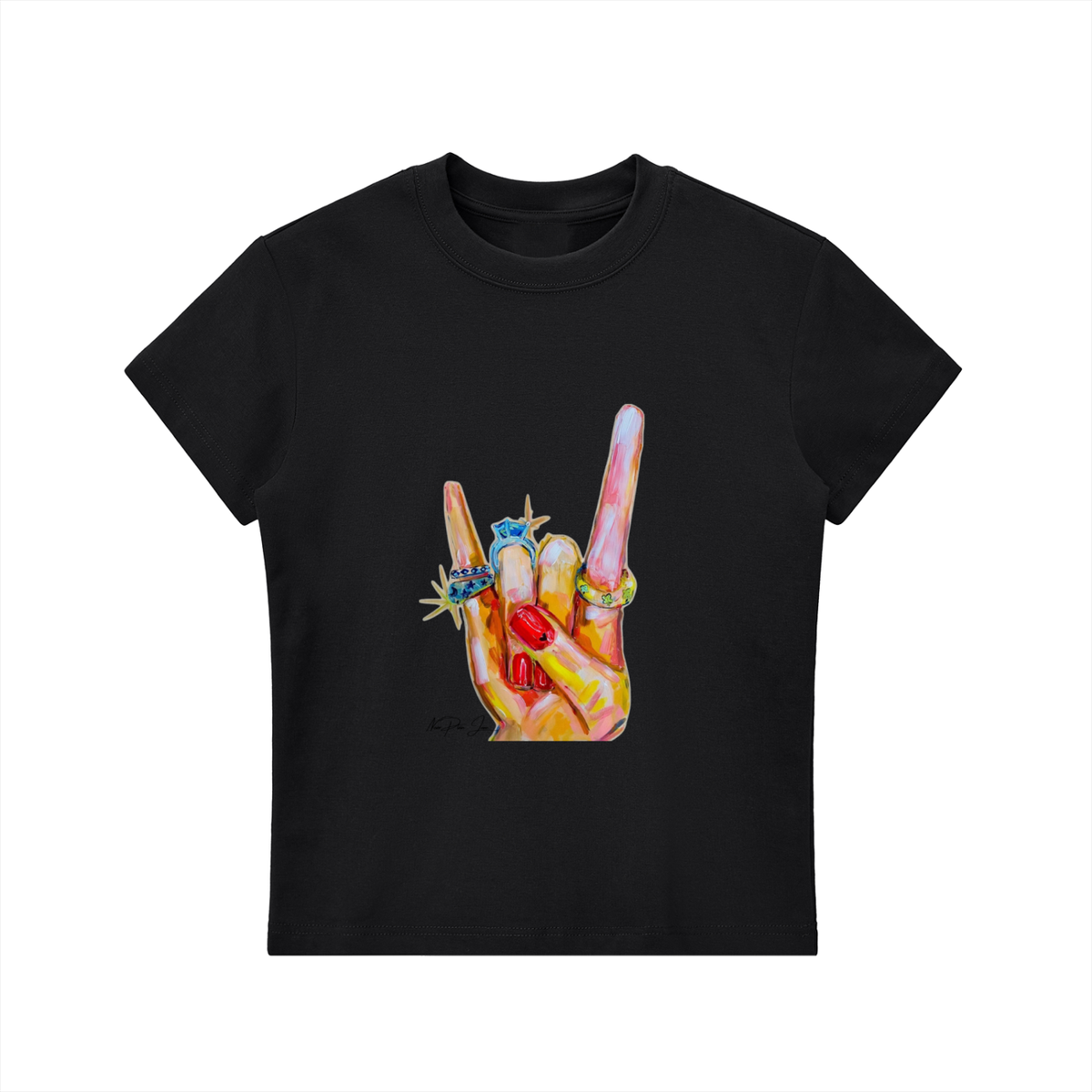 Rock On Fitted Tee