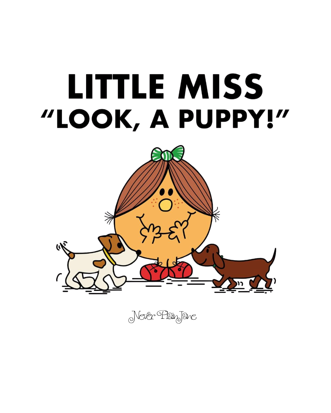 Little Miss Look A Puppy graphic