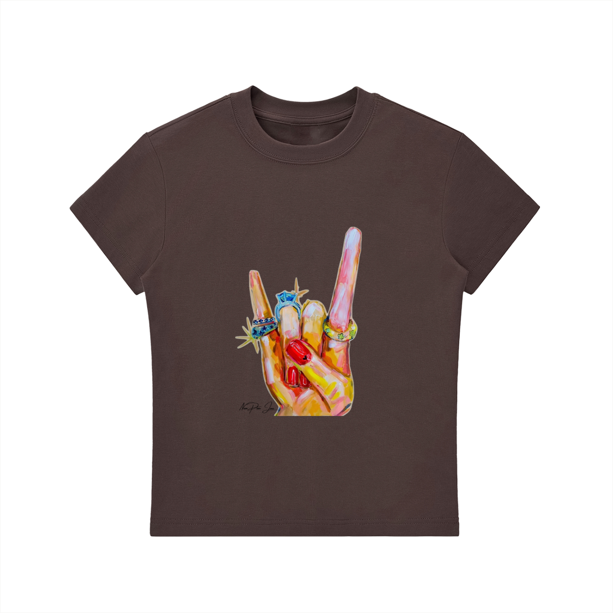 Rock On Fitted Tee