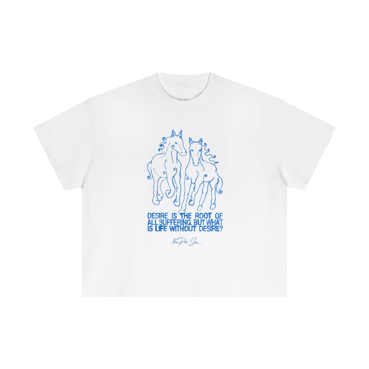 Life Without Desire Everyday Cotton Boxy Tee