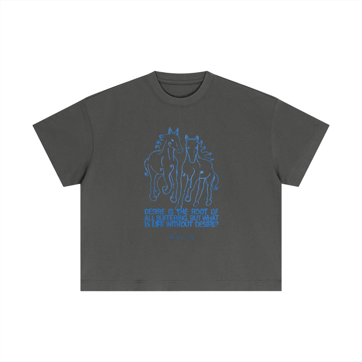 Life Without Desire Everyday Cotton Boxy Tee
