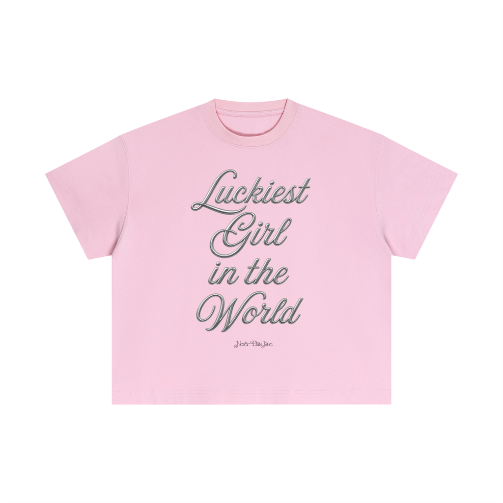 Luckiest Girl In The World Everyday Cotton Boxy Tee