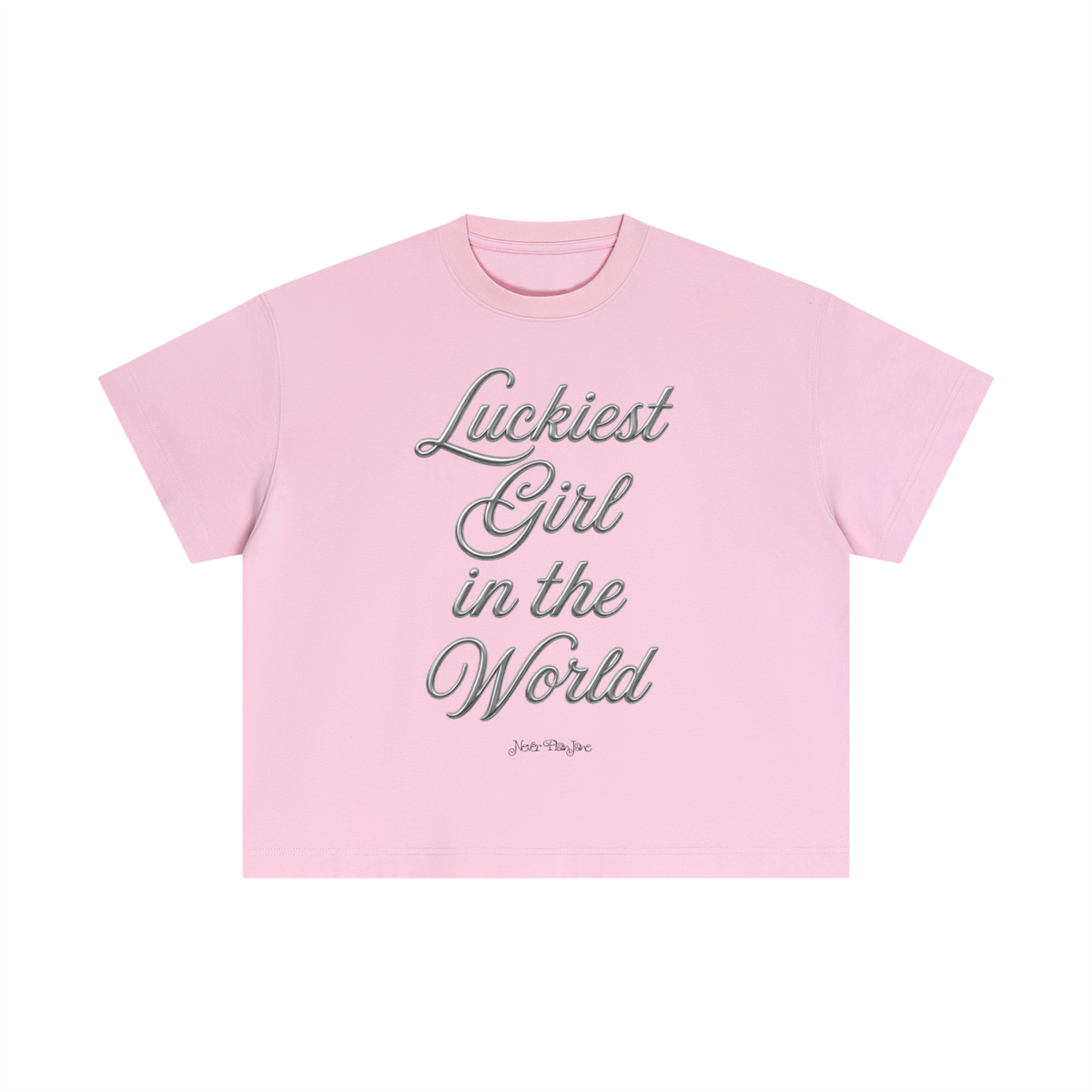 Luckiest Girl In The World Everyday Cotton Boxy Tee