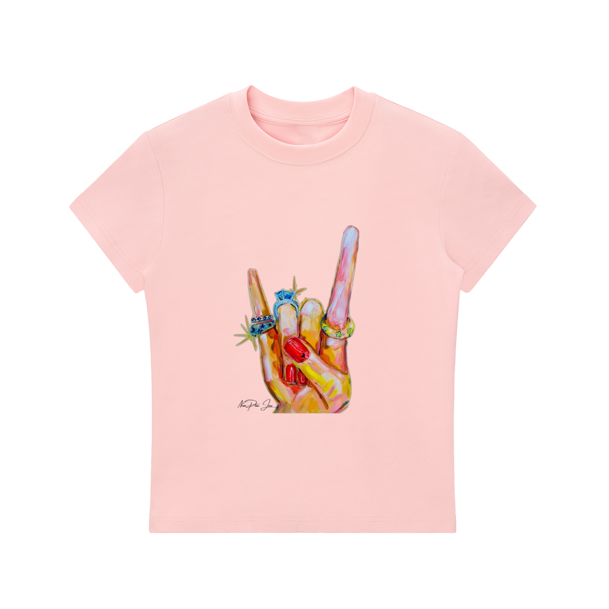Rock On Fitted Tee