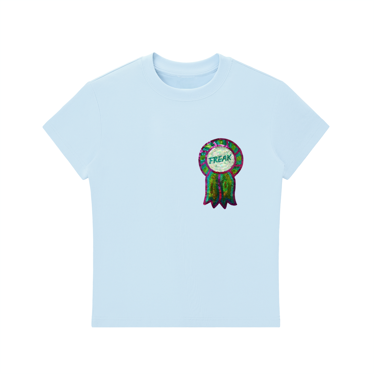 Freak Glitter Badge Fitted Tee