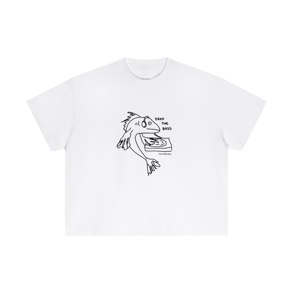 Drop The Bass Everyday Cotton Boxy Tee