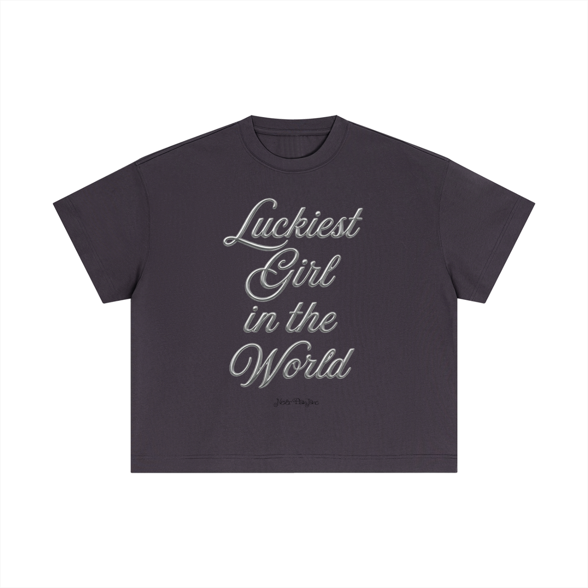 Luckiest Girl In The World Everyday Cotton Boxy Tee