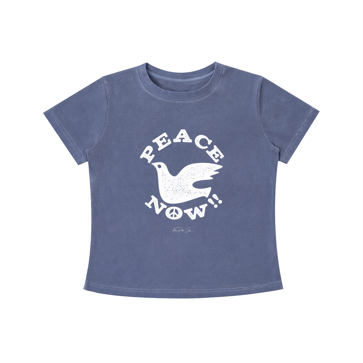 Peace Now Vintage Baby Tee