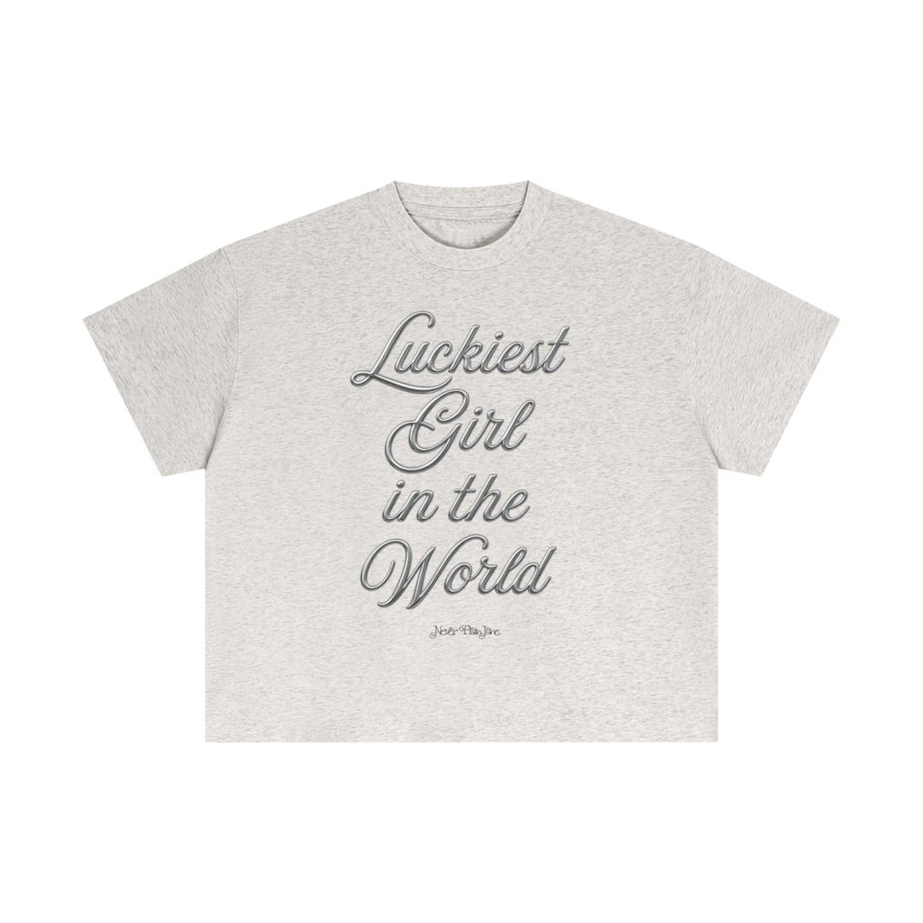 Luckiest Girl In The World Everyday Cotton Boxy Tee
