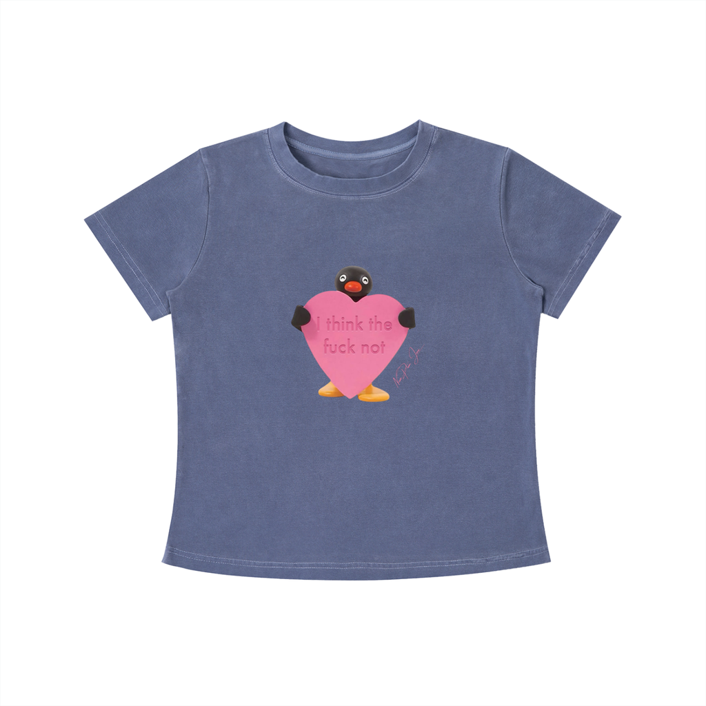 I Think The F**k Not Vintage Baby Tee