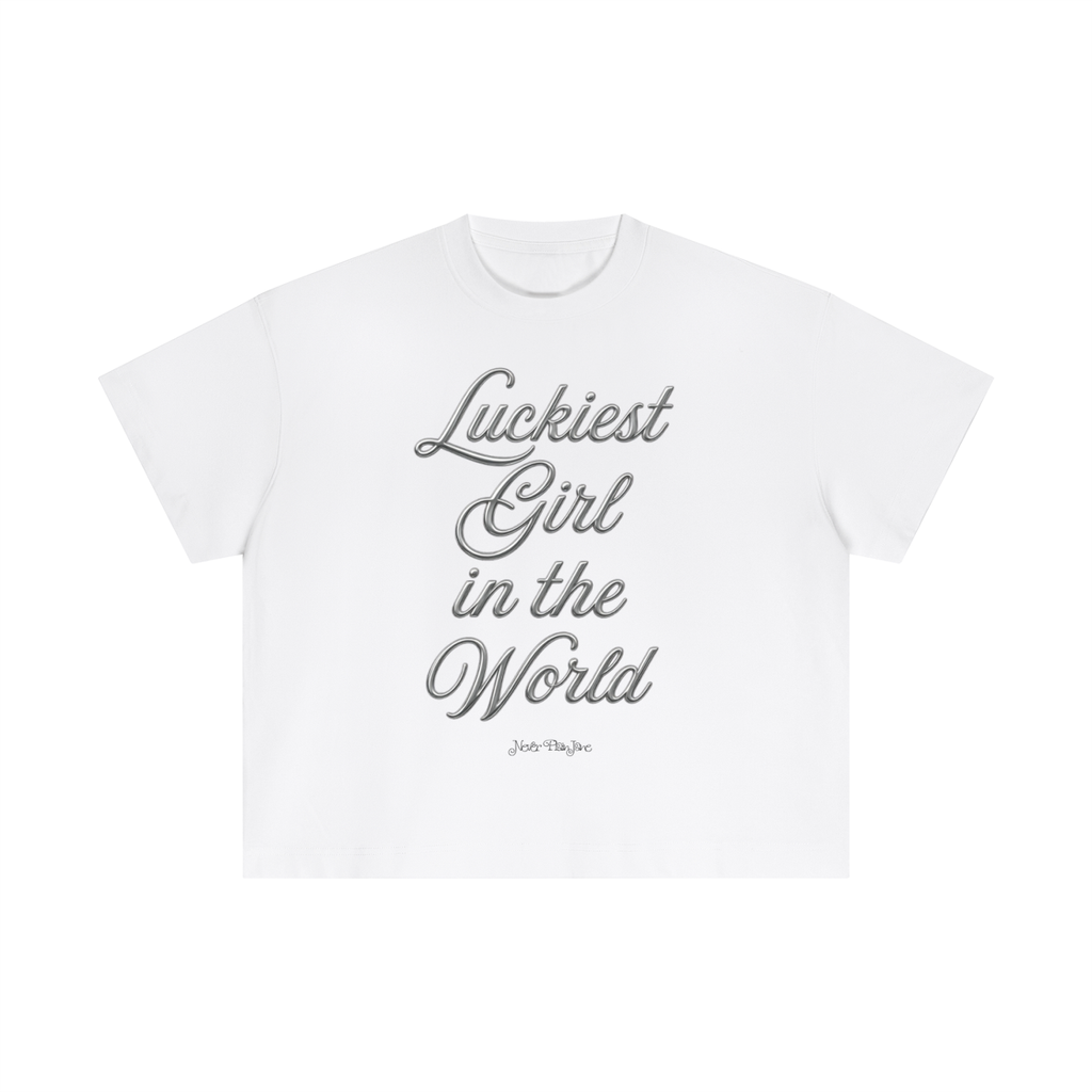 Luckiest Girl In The World Everyday Cotton Boxy Tee