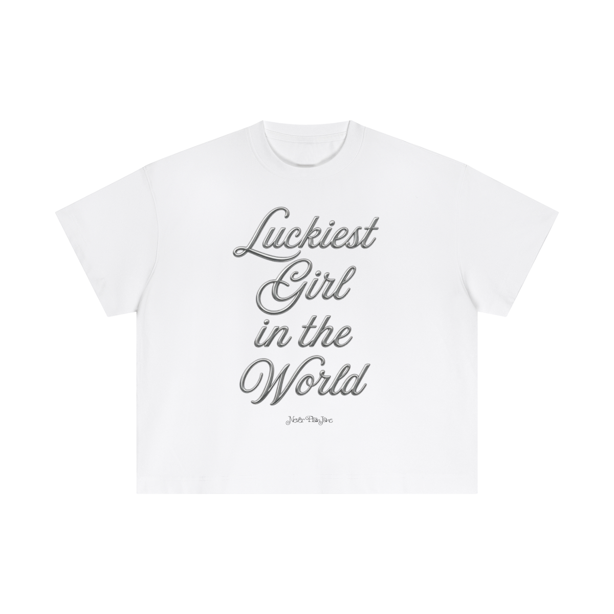 Luckiest Girl In The World Everyday Cotton Boxy Tee