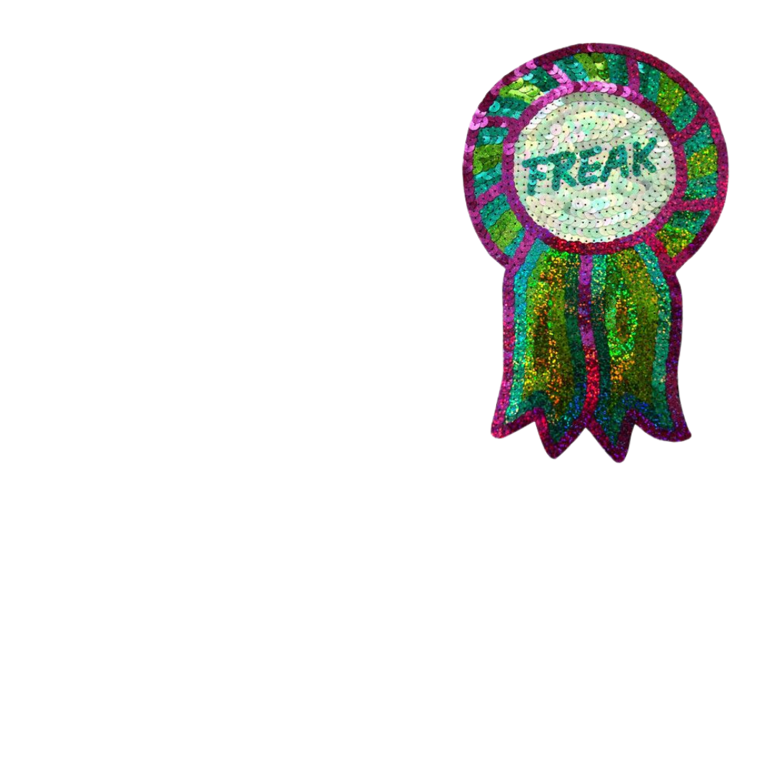 Freak Glitter Badge Fitted Tee