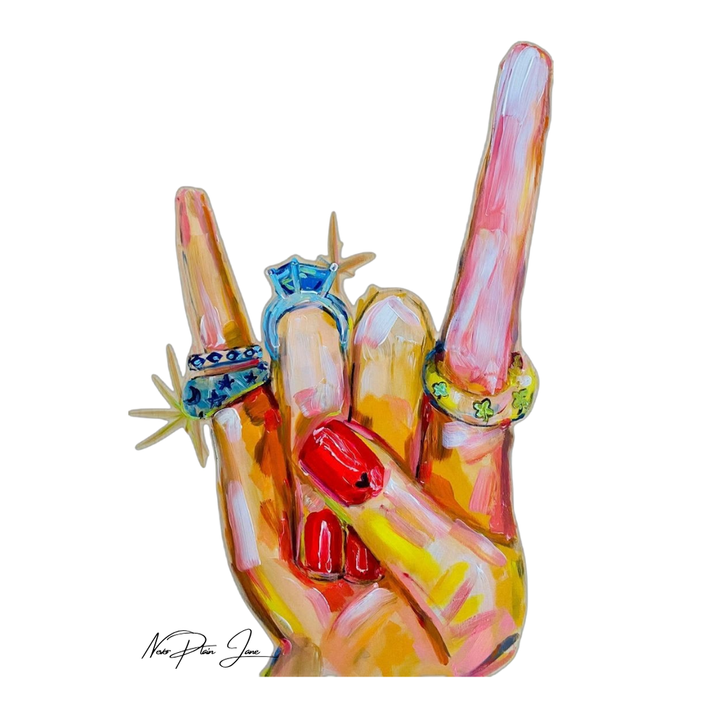 Rock On Fitted Tee