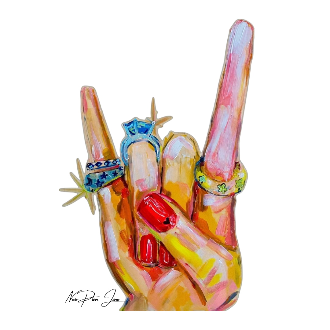 Rock On Fitted Tee
