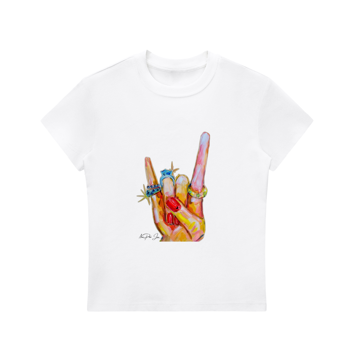 Rock On Fitted Tee
