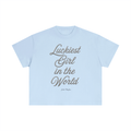 Luckiest Girl In The World Everyday Cotton Boxy Tee