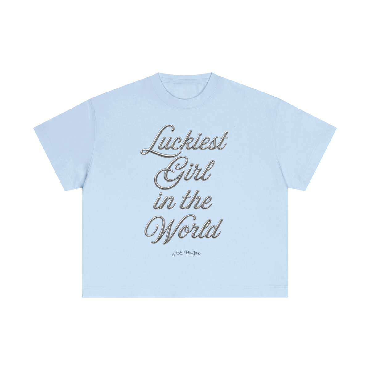 Luckiest Girl In The World Everyday Cotton Boxy Tee