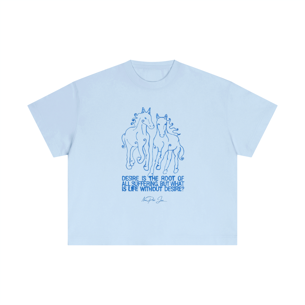 Life Without Desire Everyday Cotton Boxy Tee