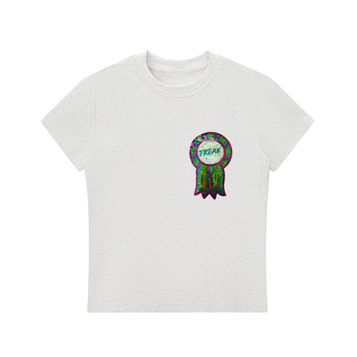 Freak Glitter Badge Fitted Tee