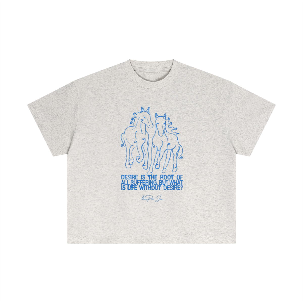Life Without Desire Everyday Cotton Boxy Tee
