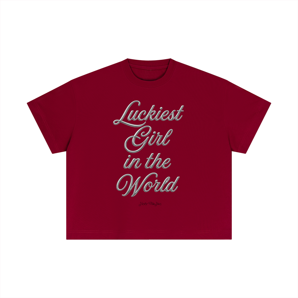 Luckiest Girl In The World Everyday Cotton Boxy Tee